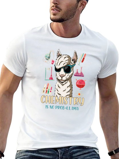 Chemistry No Prob-llama Graphic T-Shirt