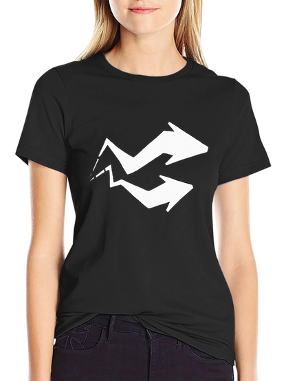 Arrow Graphic Tee - Black Cotton Blend