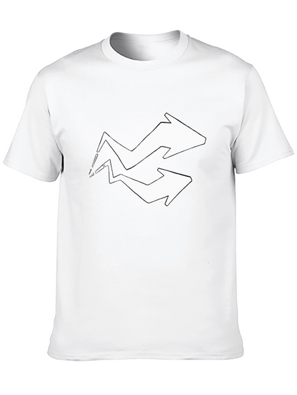 Arrow Graphic Tee - Black Cotton Blend
