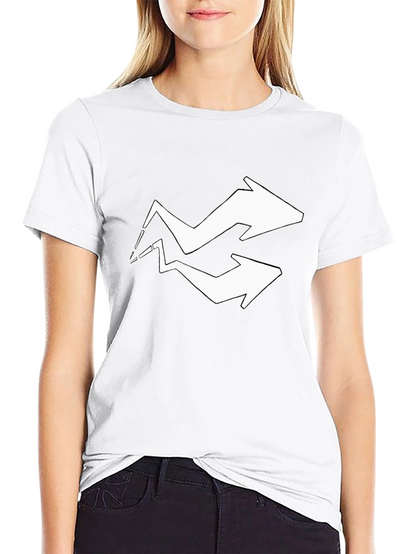 Arrow Graphic Tee - Black Cotton Blend