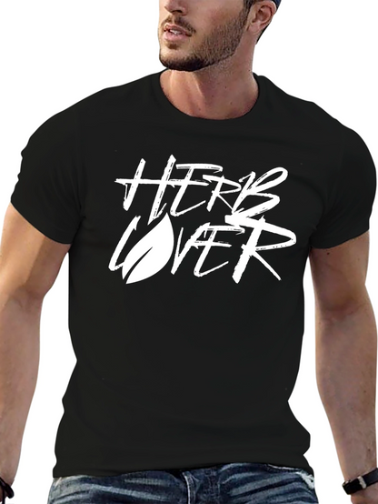 Herb Lover Graphic Tee - Stylish Black T-Shirt