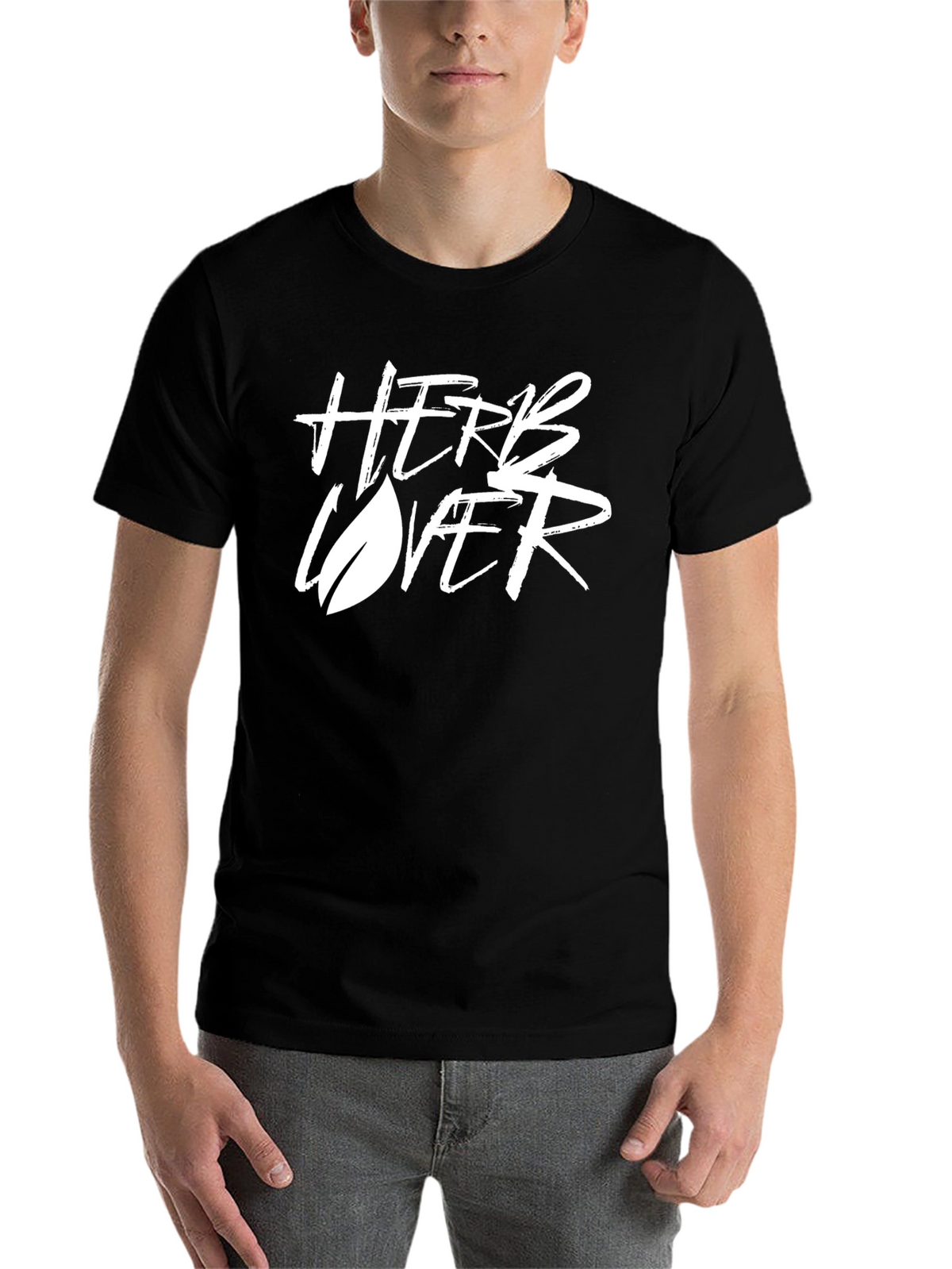 Herb Lover Graphic Tee - Stylish Black T-Shirt