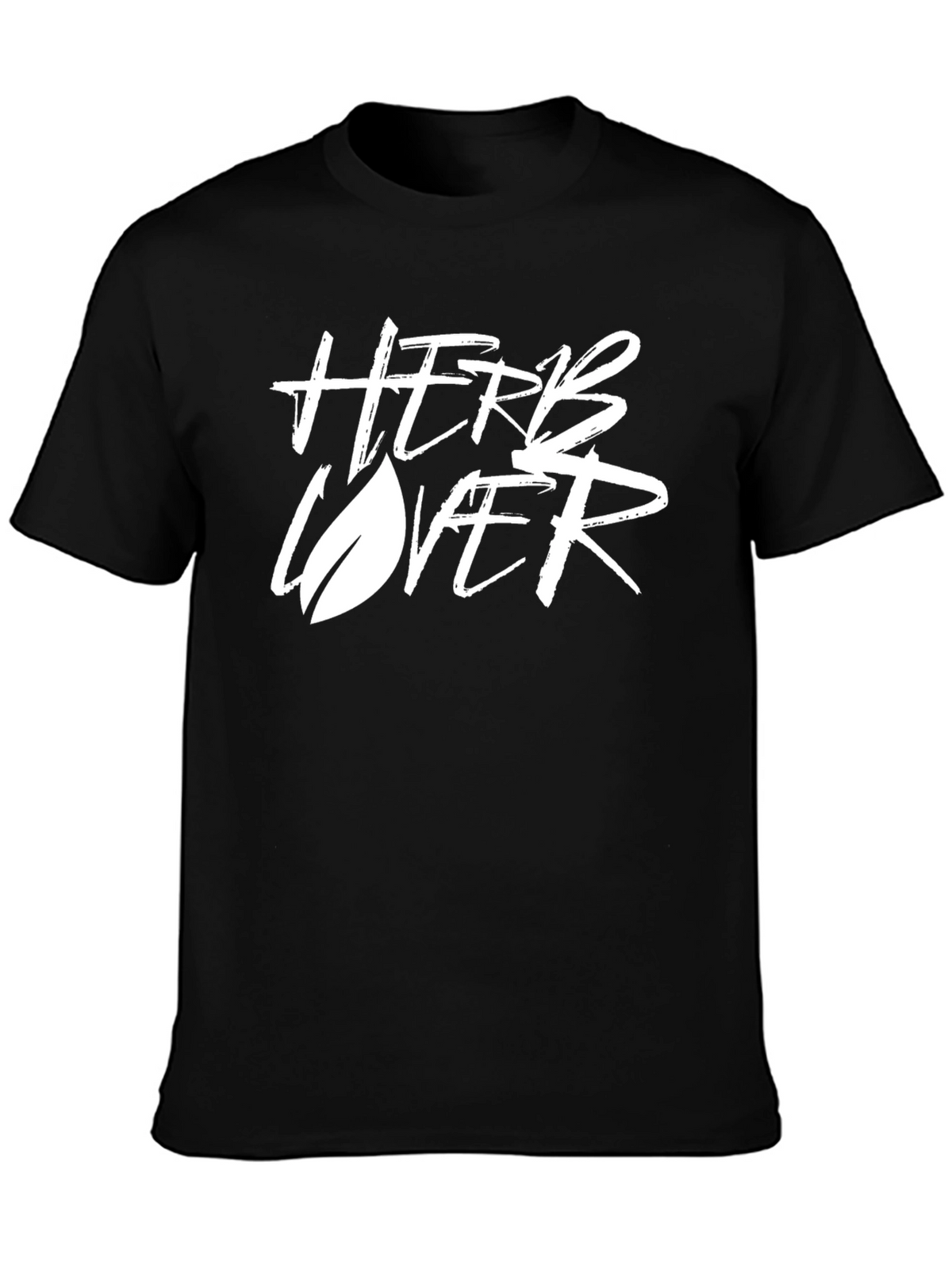 Herb Lover Graphic Tee - Stylish Black T-Shirt