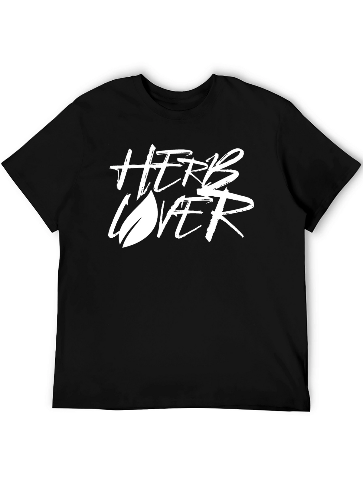 Herb Lover Graphic Tee - Stylish Black T-Shirt