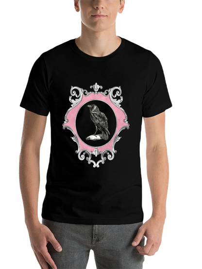 Raven Framed Graphic Tee - Mens Black T-Shirt