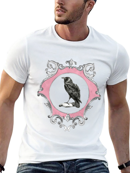 Raven Framed Graphic Tee - Mens Black T-Shirt