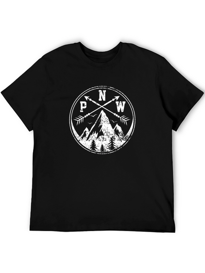 PNW Mountain Arrow T-Shirt - Black