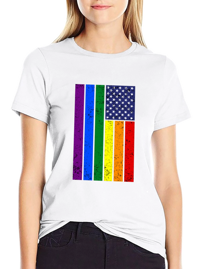 Rainbow Flag USA Pride T-Shirt