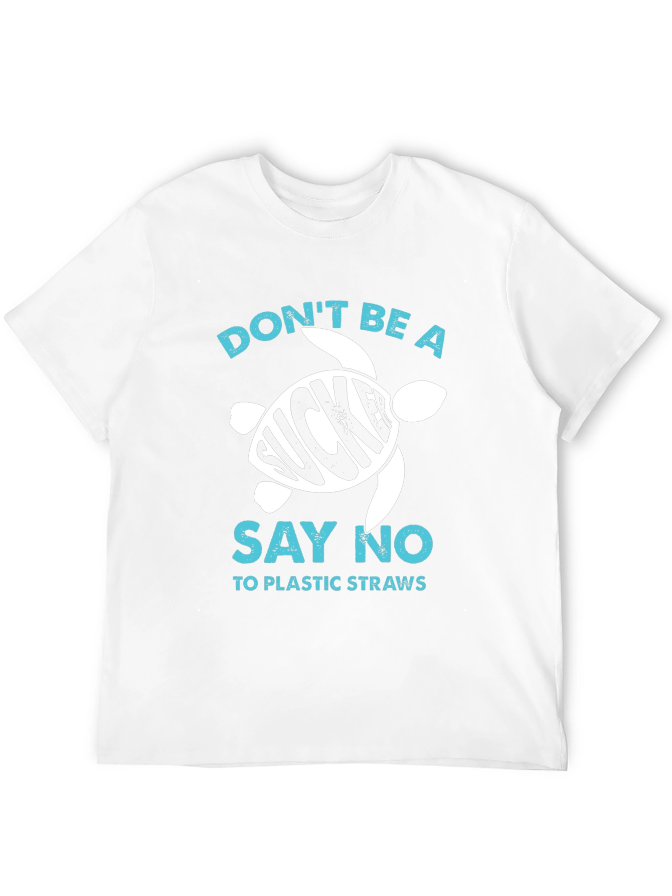 Eco-Friendly Dont Be a Sucker Turtle Graphic T-Shirt