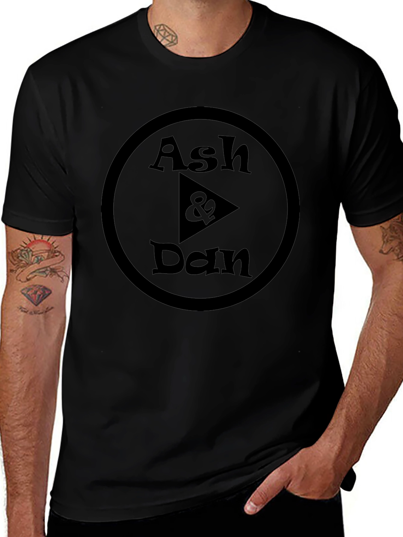 Ash & Dan Black T-Shirt