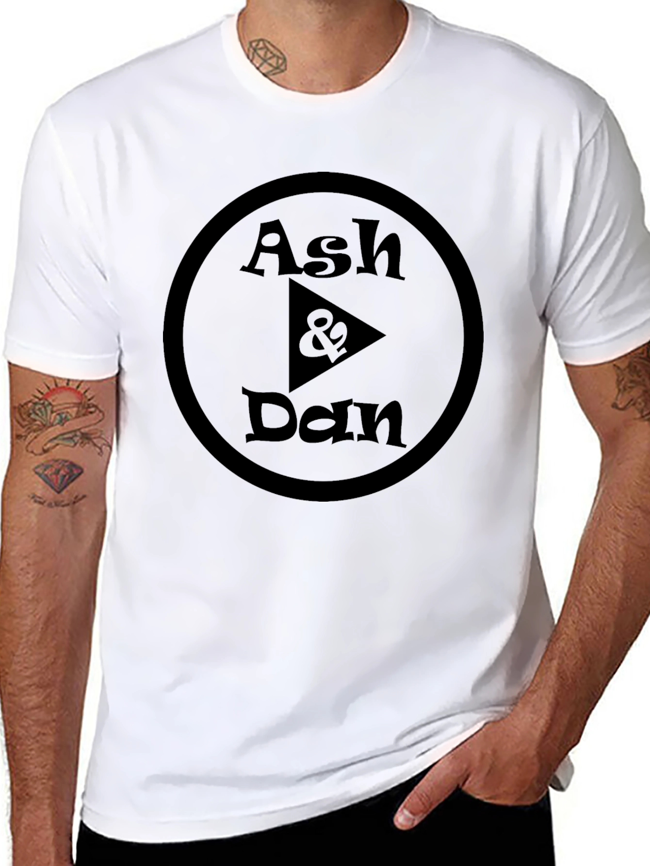 Ash & Dan Black T-Shirt