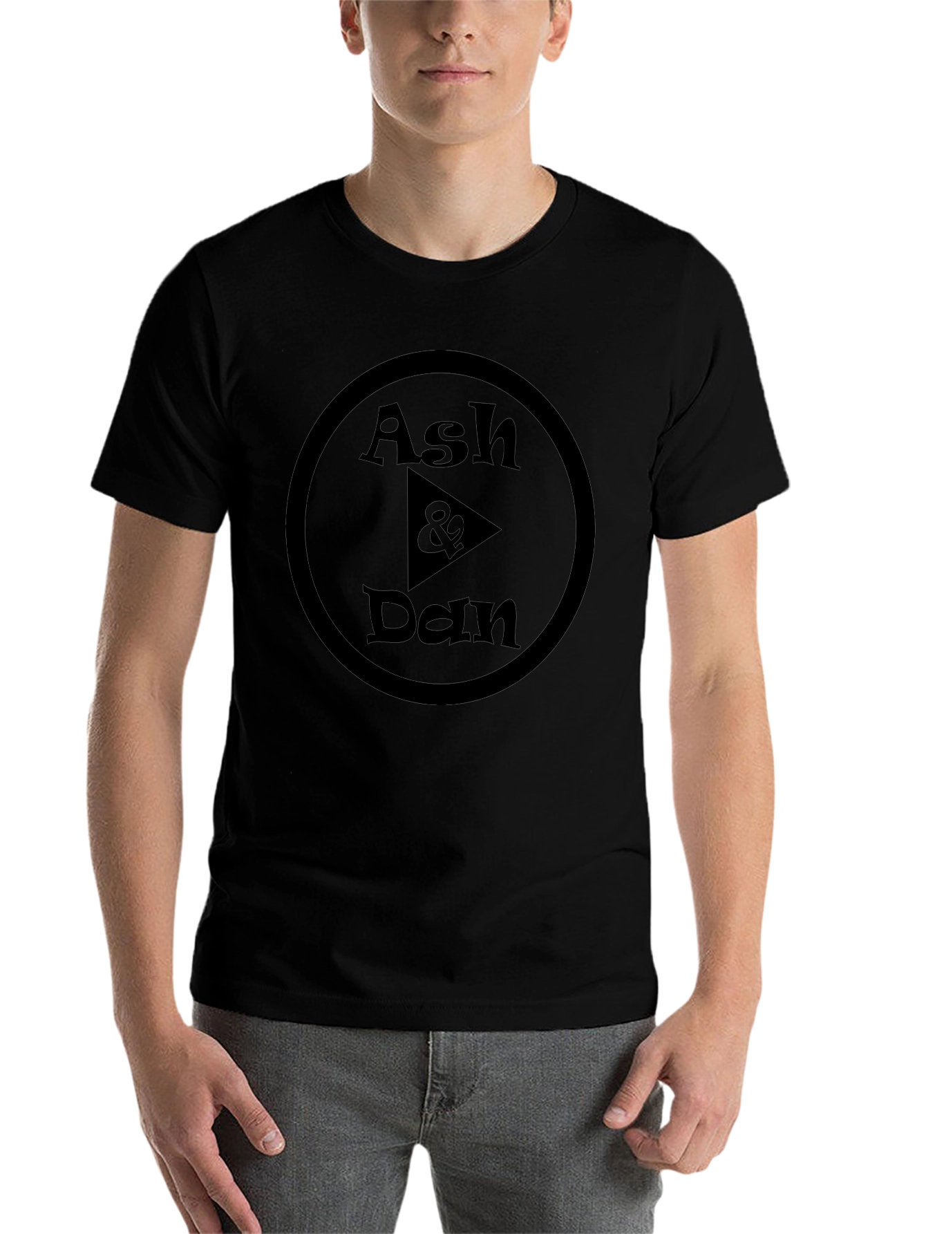 Ash & Dan Black T-Shirt