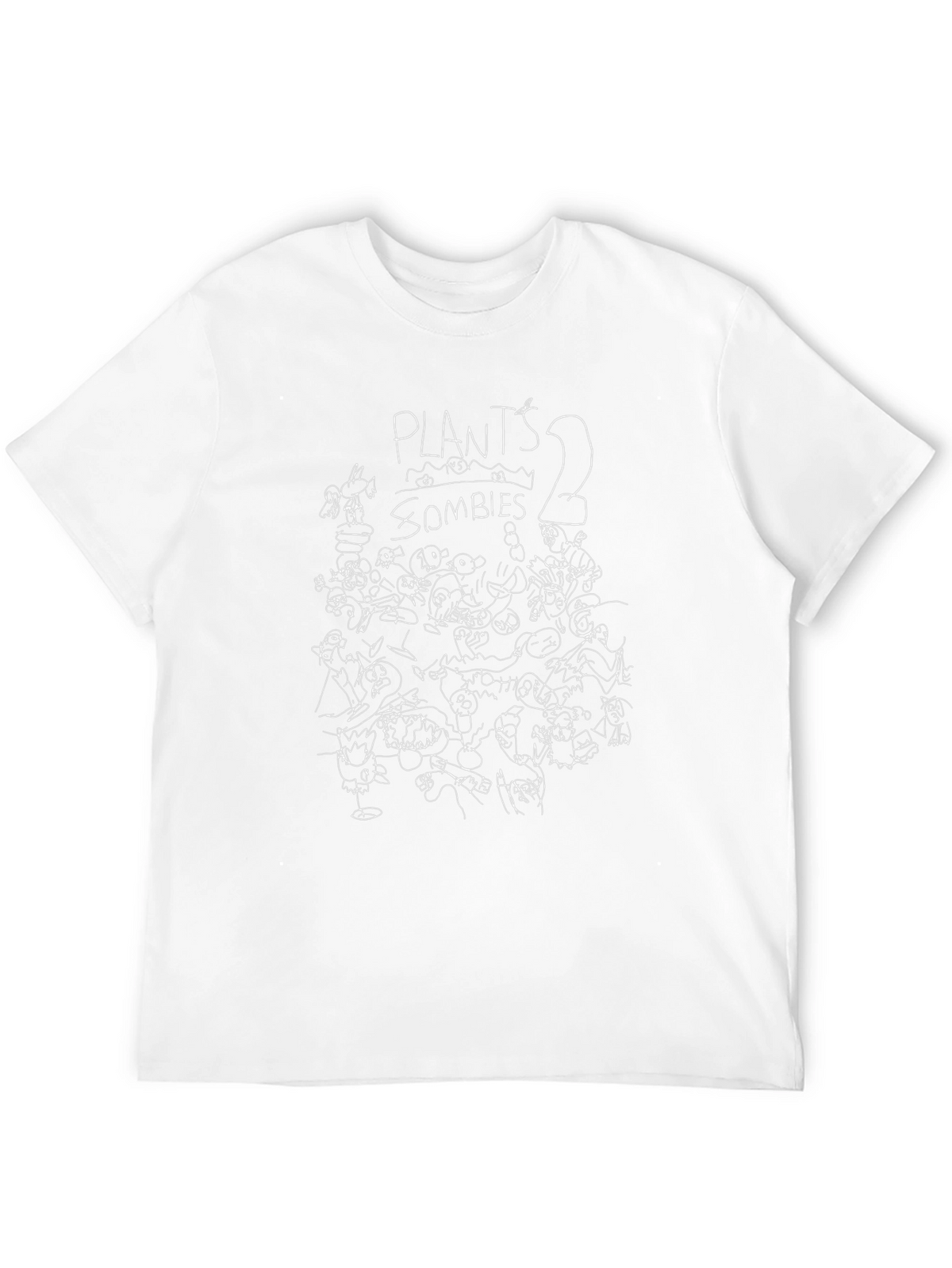 Plants vs Zombies 2 Scribble Art T-Shirt