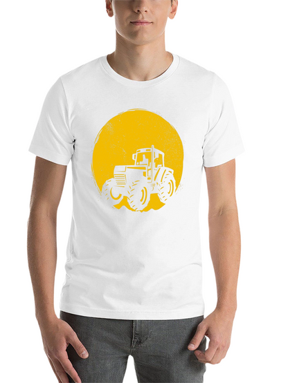 Tractor Graphic Tee - Black Cotton Blend