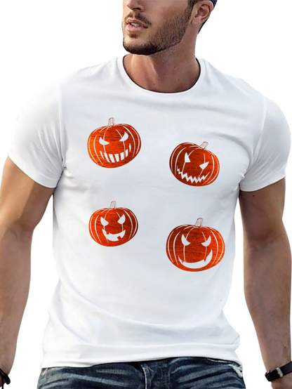 Halloween Pumpkin Face T-Shirt - Spooky Season