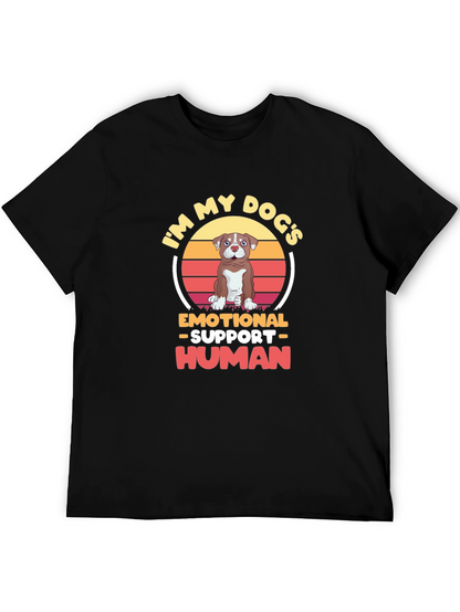 Emotional Support Human Dog T-Shirt