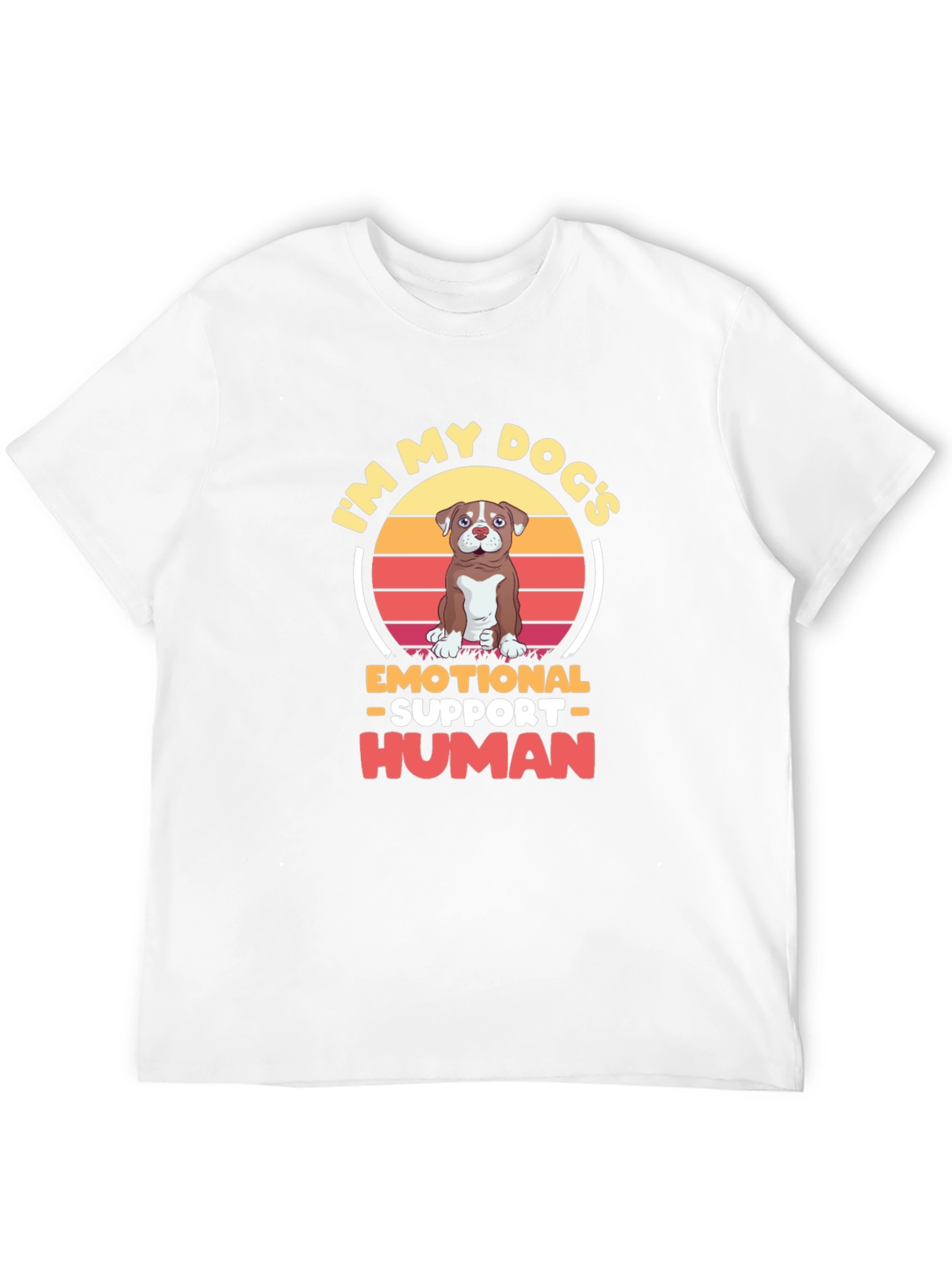 Emotional Support Human Dog T-Shirt