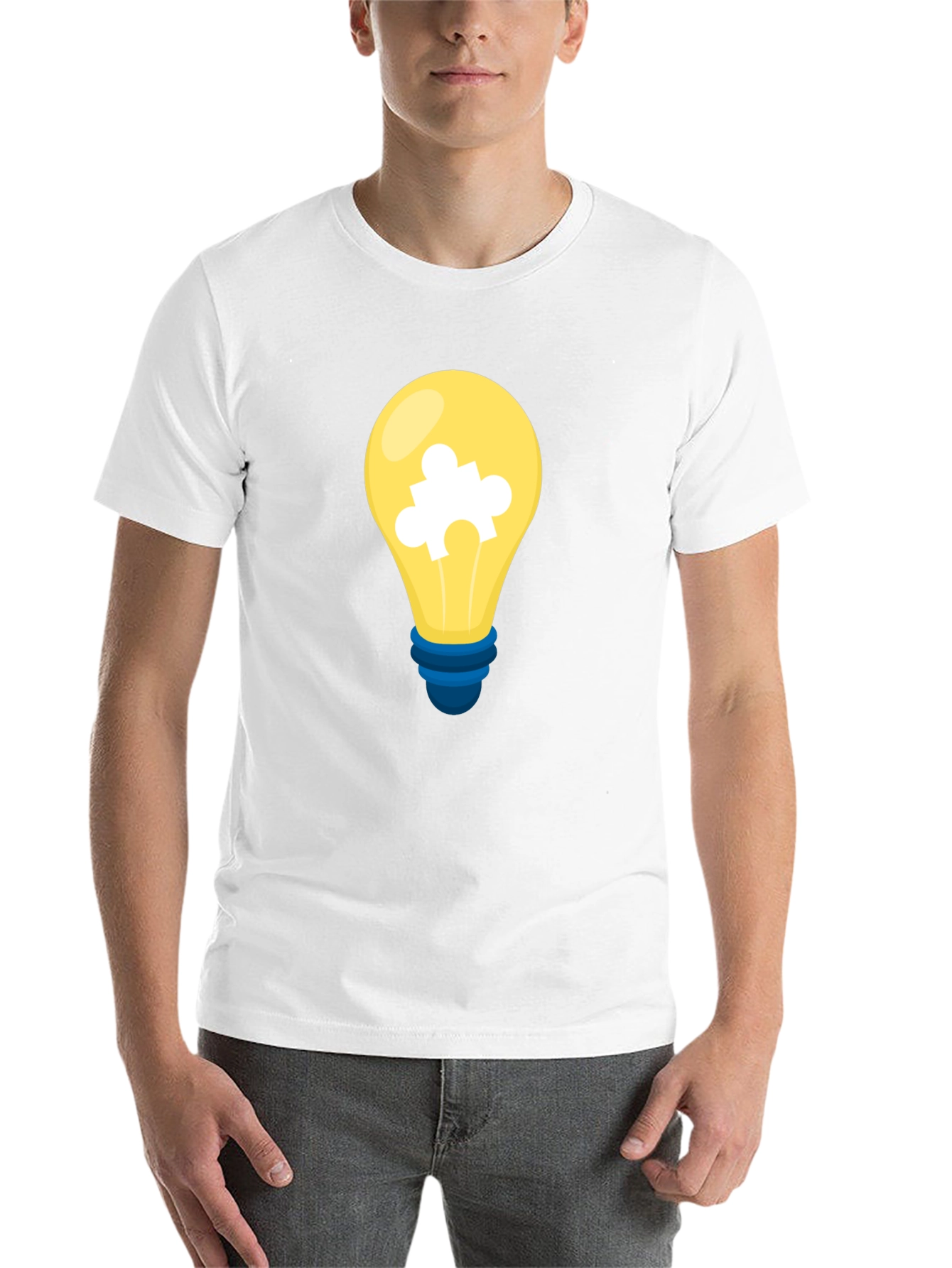 Puzzle Bulb Graphic Tee