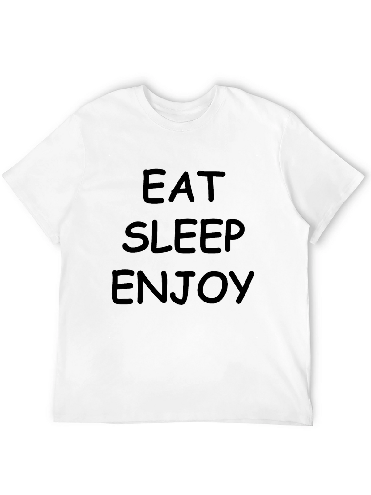 Eat Sleep Enjoy Mens Black T-Shirt