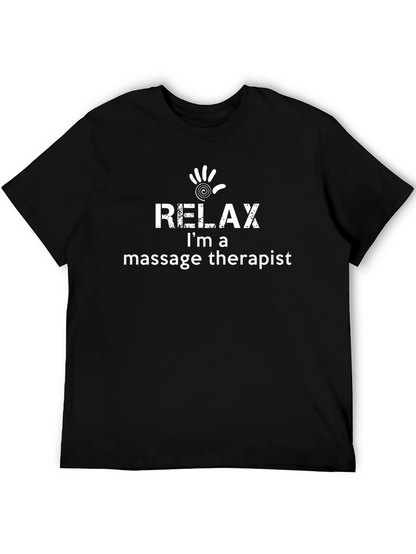 Relax Massage Therapist T-Shirt - Black