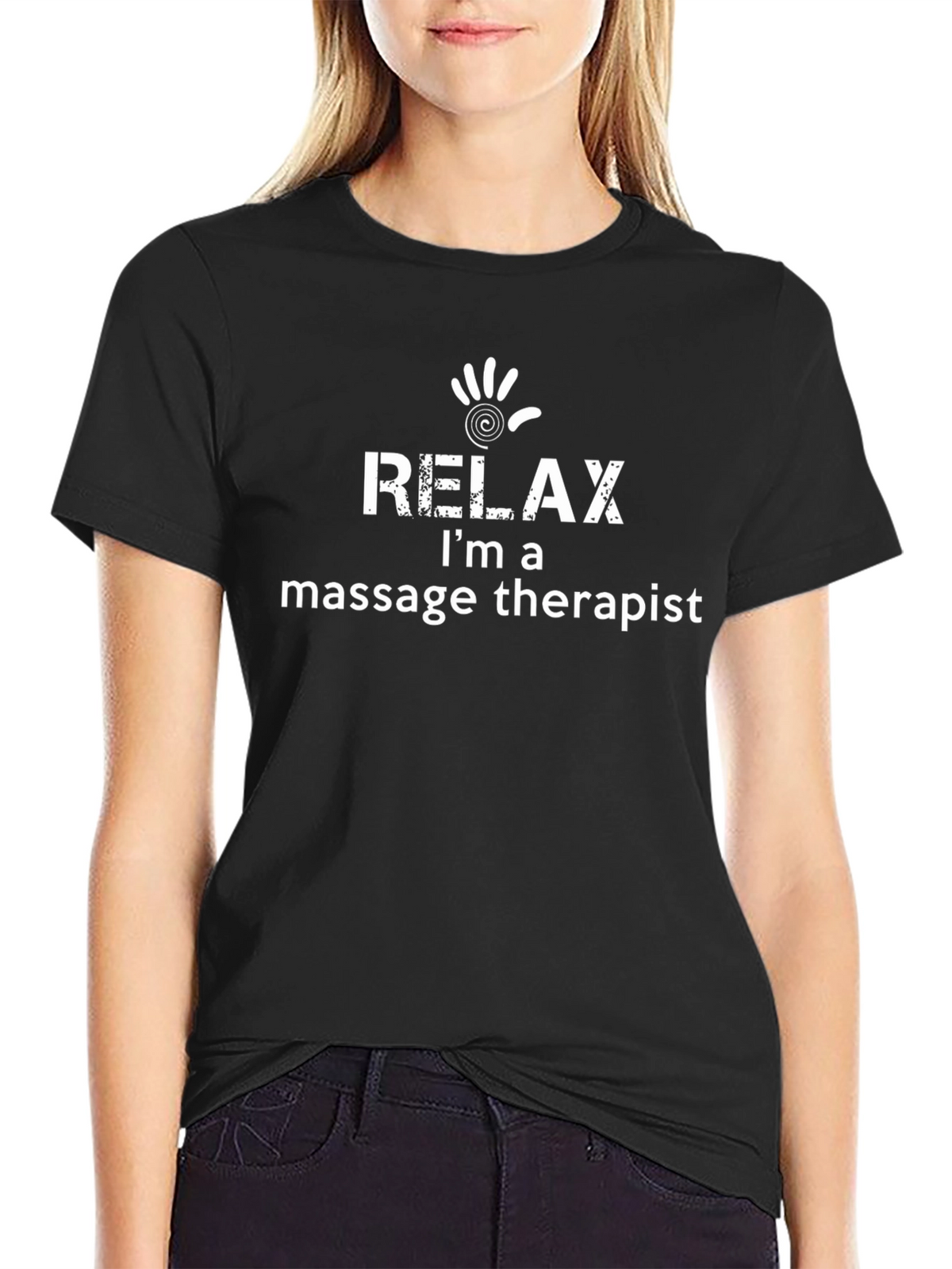Relax Massage Therapist T-Shirt - Black