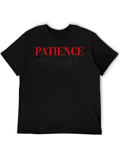 Patience Graphic Tee - Black