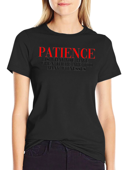 Patience Graphic Tee - Black