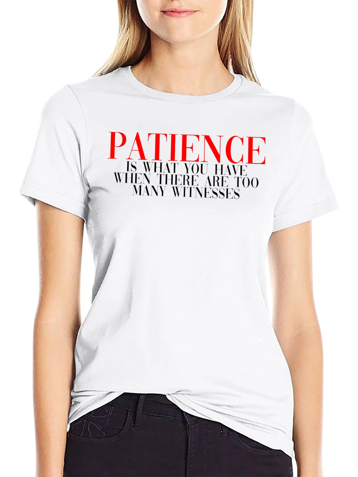 Patience Graphic Tee - Black