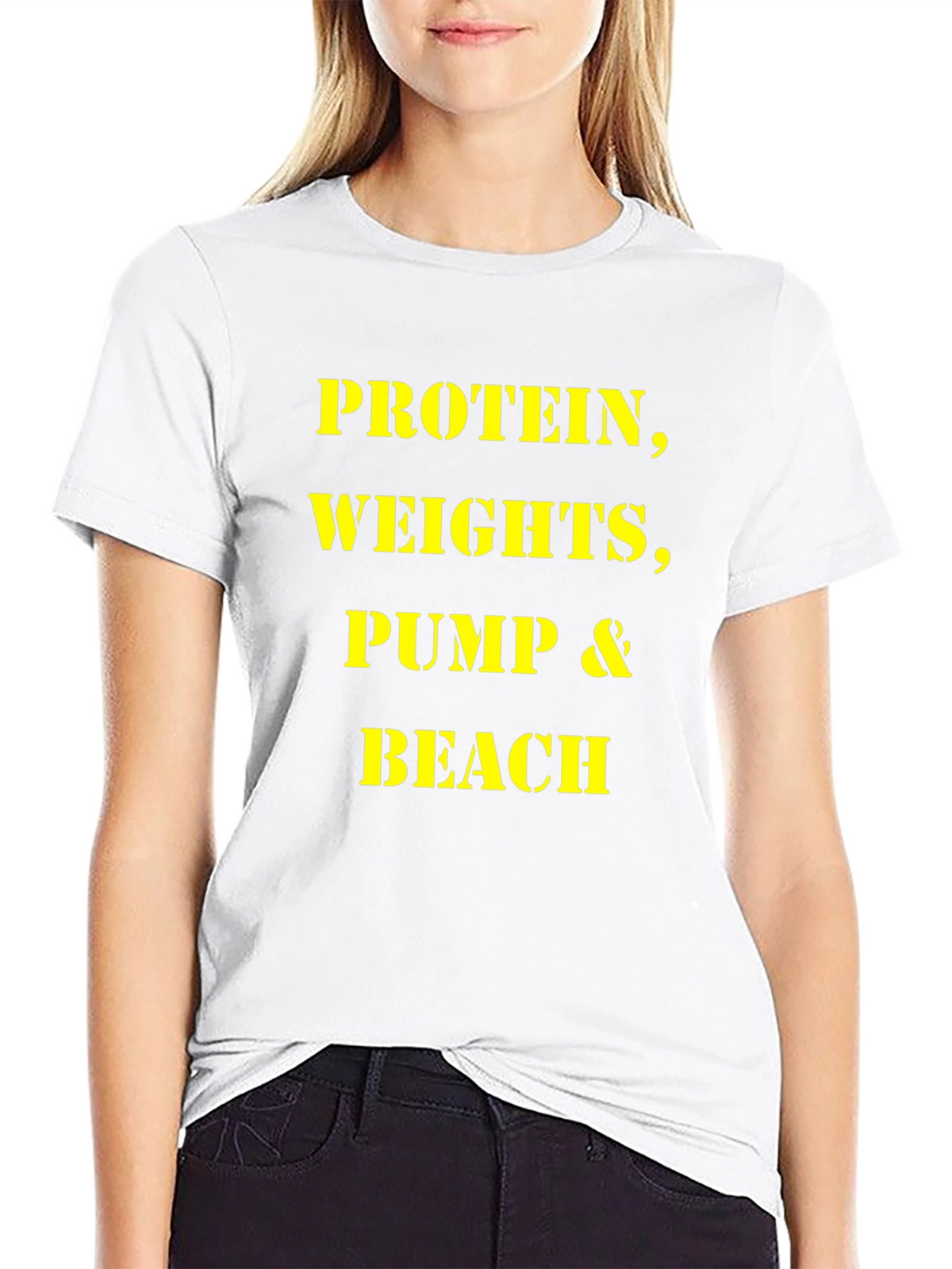 Protein Weights Pump Beach Mens T-Shirt