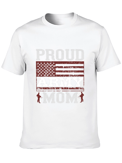Proud Army Mom T-Shirt - Patriotic Graphic Tee