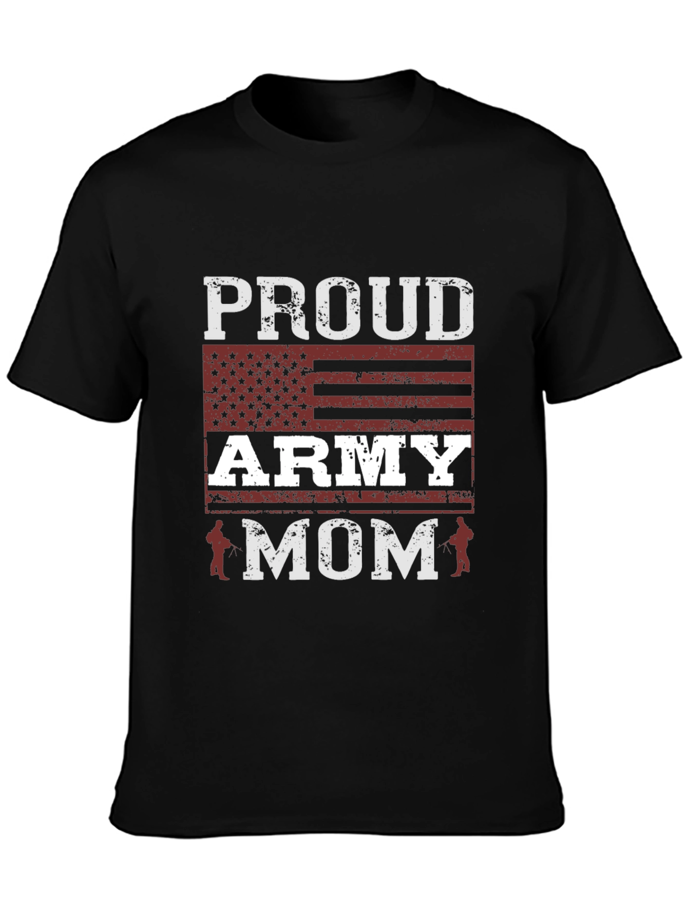 Proud Army Mom T-Shirt - Patriotic Graphic Tee