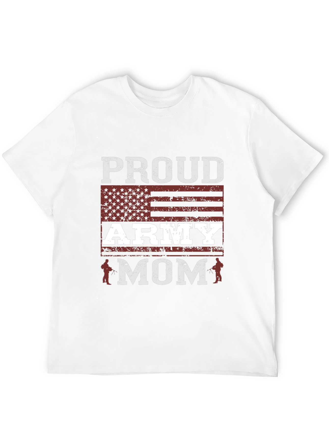 Proud Army Mom T-Shirt - Patriotic Graphic Tee