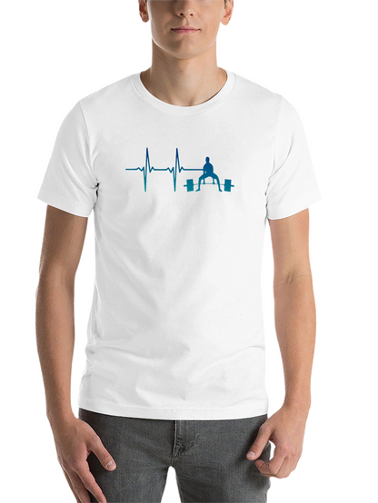 Weightlifting Heartbeat T-Shirt - Black