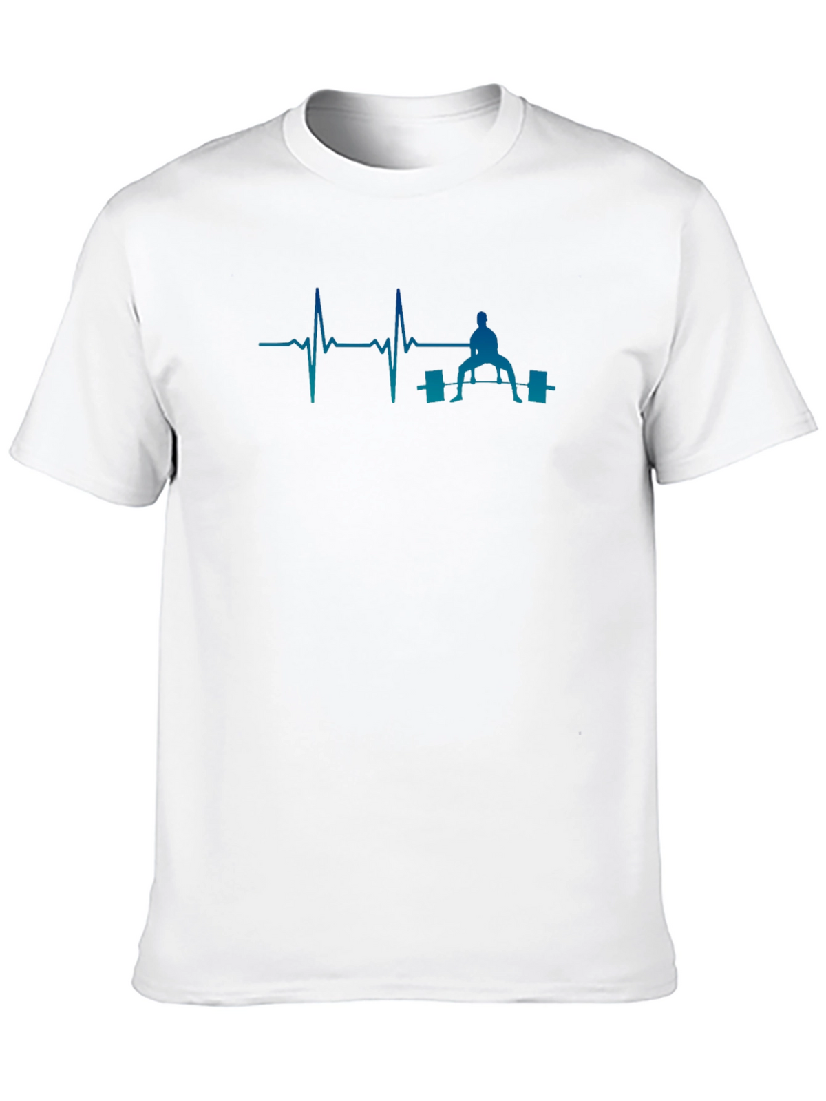 Weightlifting Heartbeat T-Shirt - Black