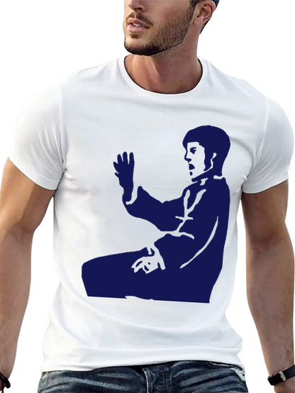 Martial Arts Silhouette T-Shirt - Black
