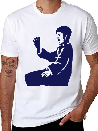 Martial Arts Silhouette T-Shirt - Black