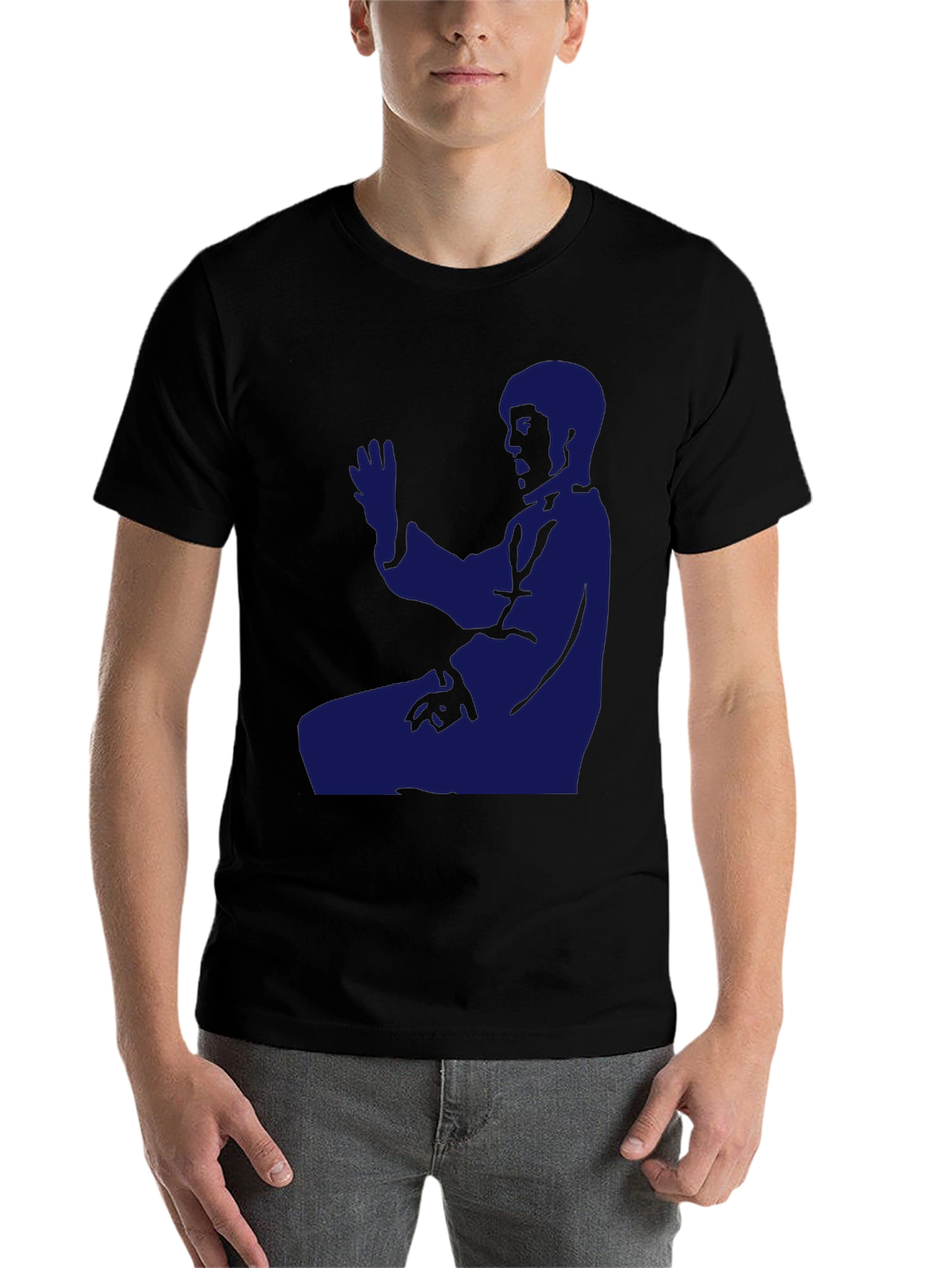 Martial Arts Silhouette T-Shirt - Black