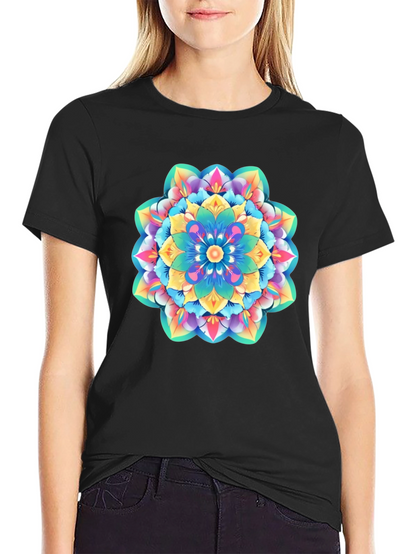 Vibrant Mandala Graphic Tee - Stylish Unisex T-Shirt