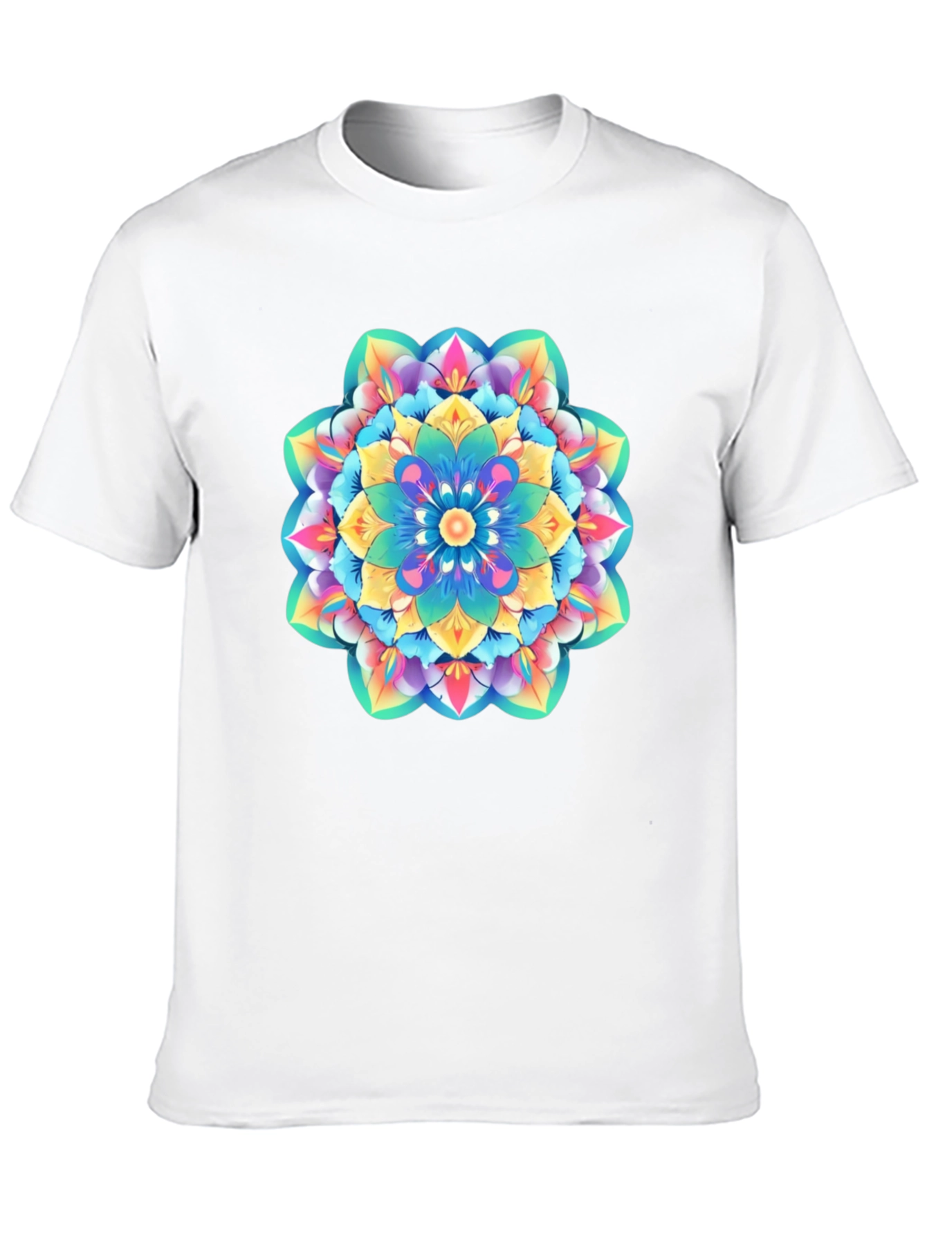 Vibrant Mandala Graphic Tee - Stylish Unisex T-Shirt