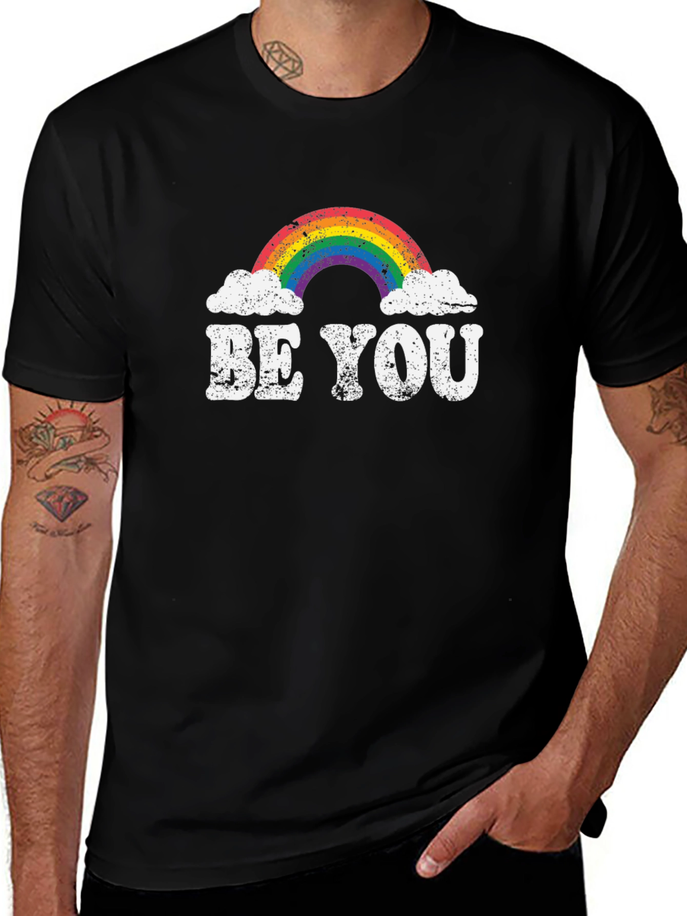 Be You Rainbow Graphic Tee - Pride Fashion