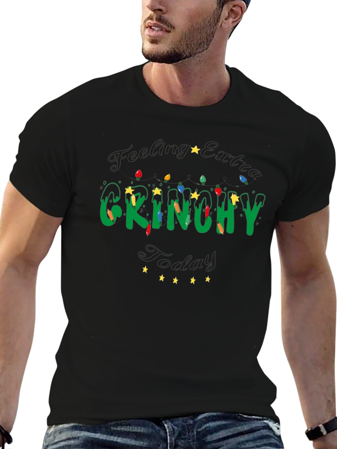 Grinchy Today Christmas Tee