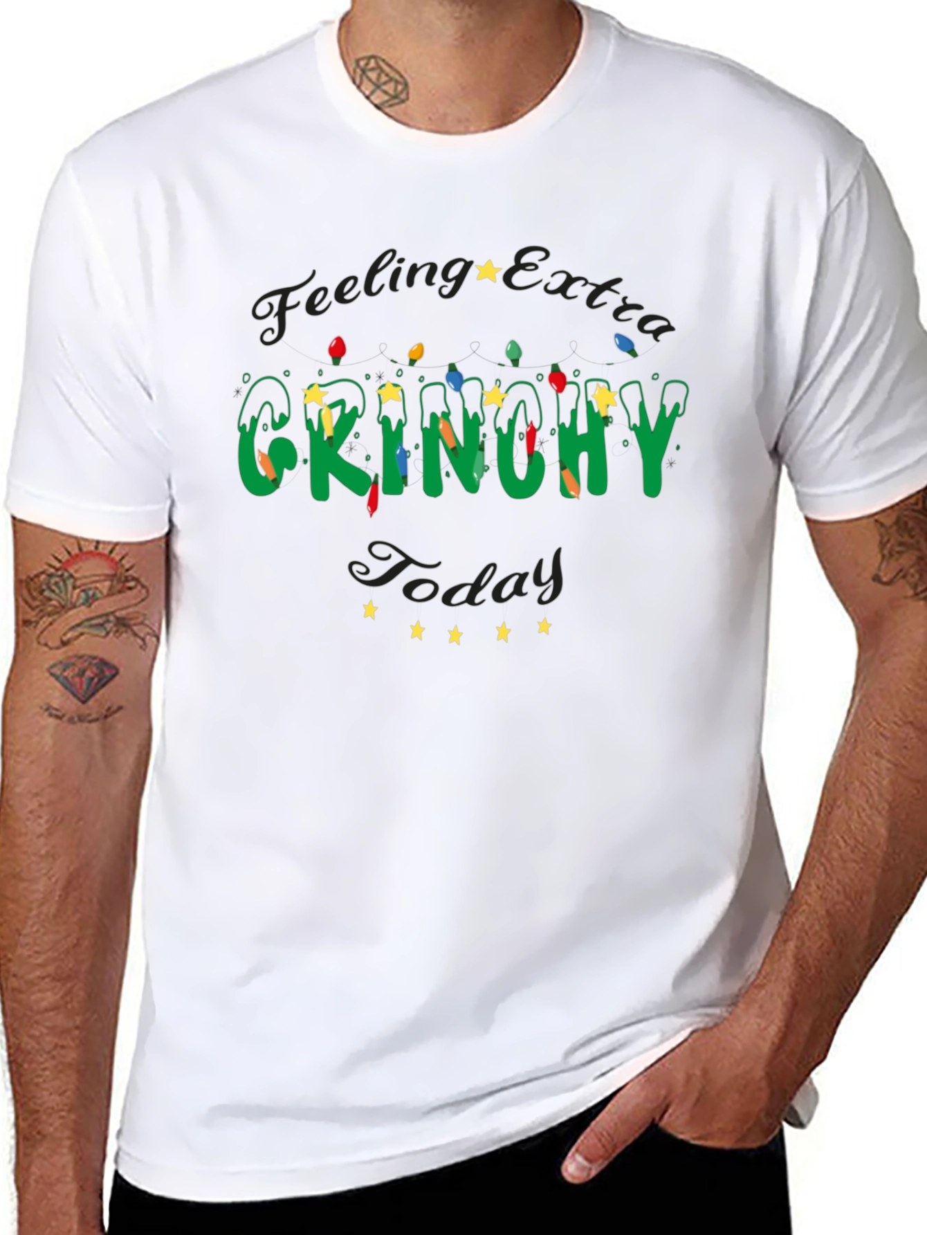 Grinchy Today Christmas Tee
