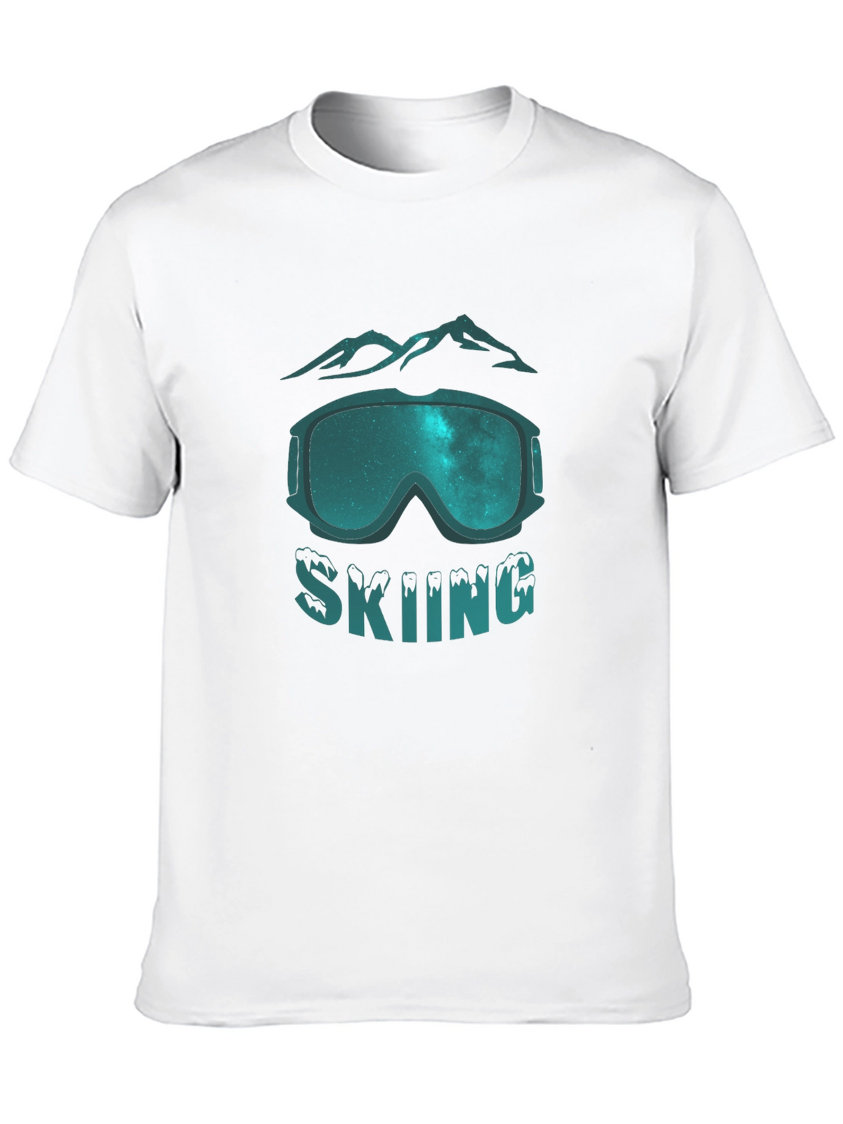 Skiing Graphic Tee - Mountain Goggles Design