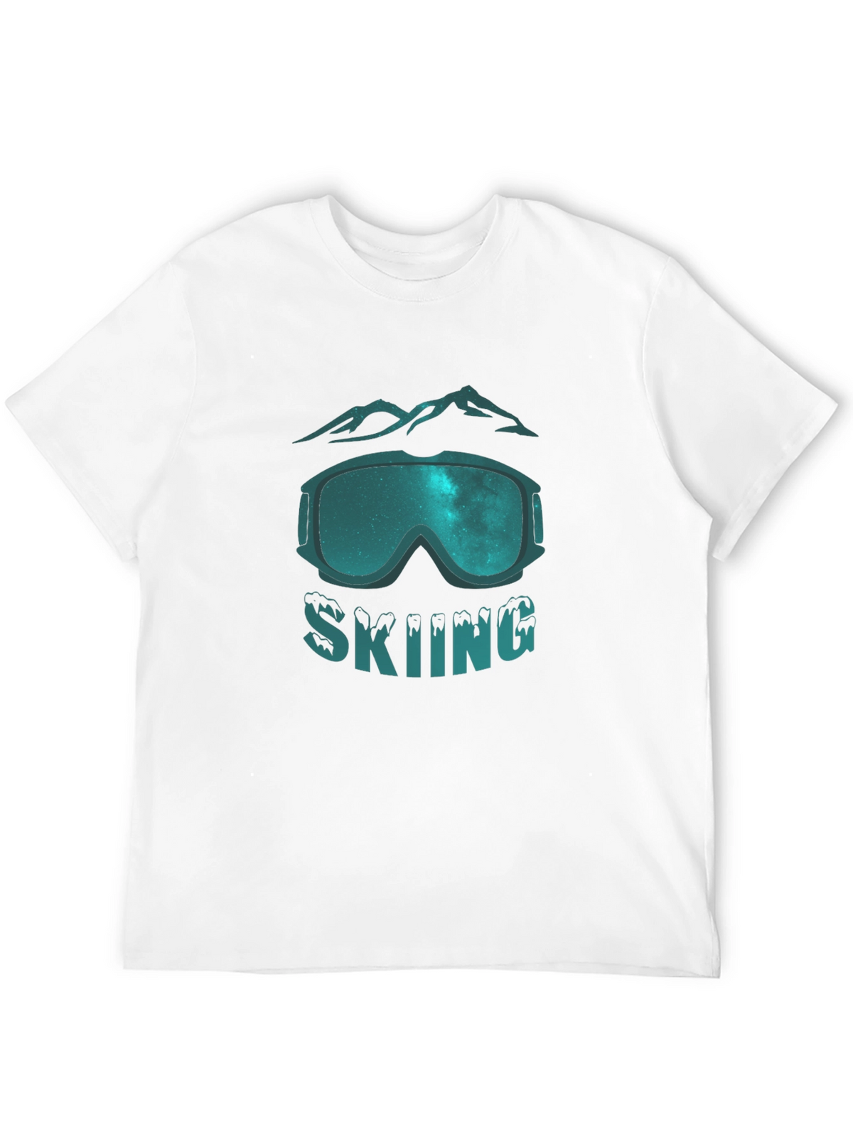 Skiing Graphic Tee - Mountain Goggles Design