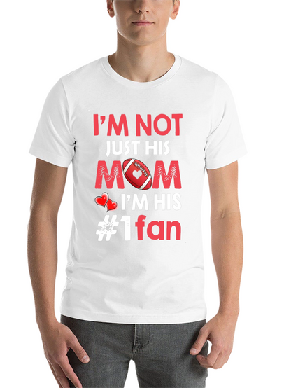 Moms #1 Fan Football T-Shirt