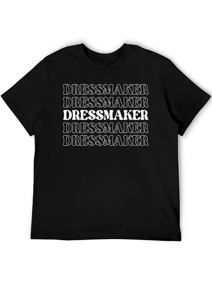 Dressmaker Graphic T-Shirt - Black Crew Neck Tee