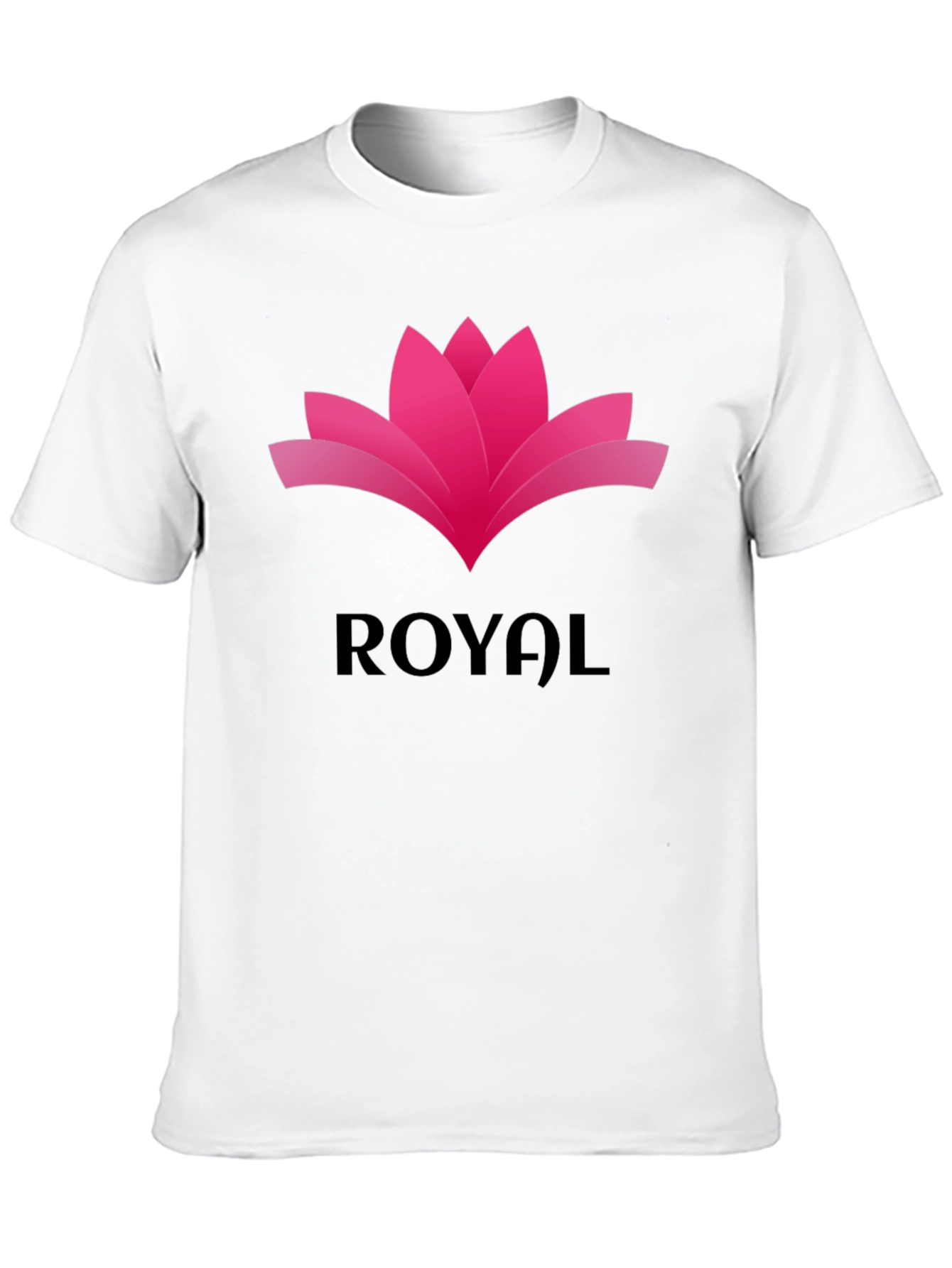 Royal Lotus Graphic Tee - Stylish Black T-Shirt