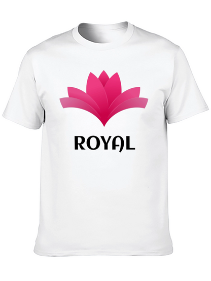 Royal Lotus Graphic Tee - Stylish Black T-Shirt