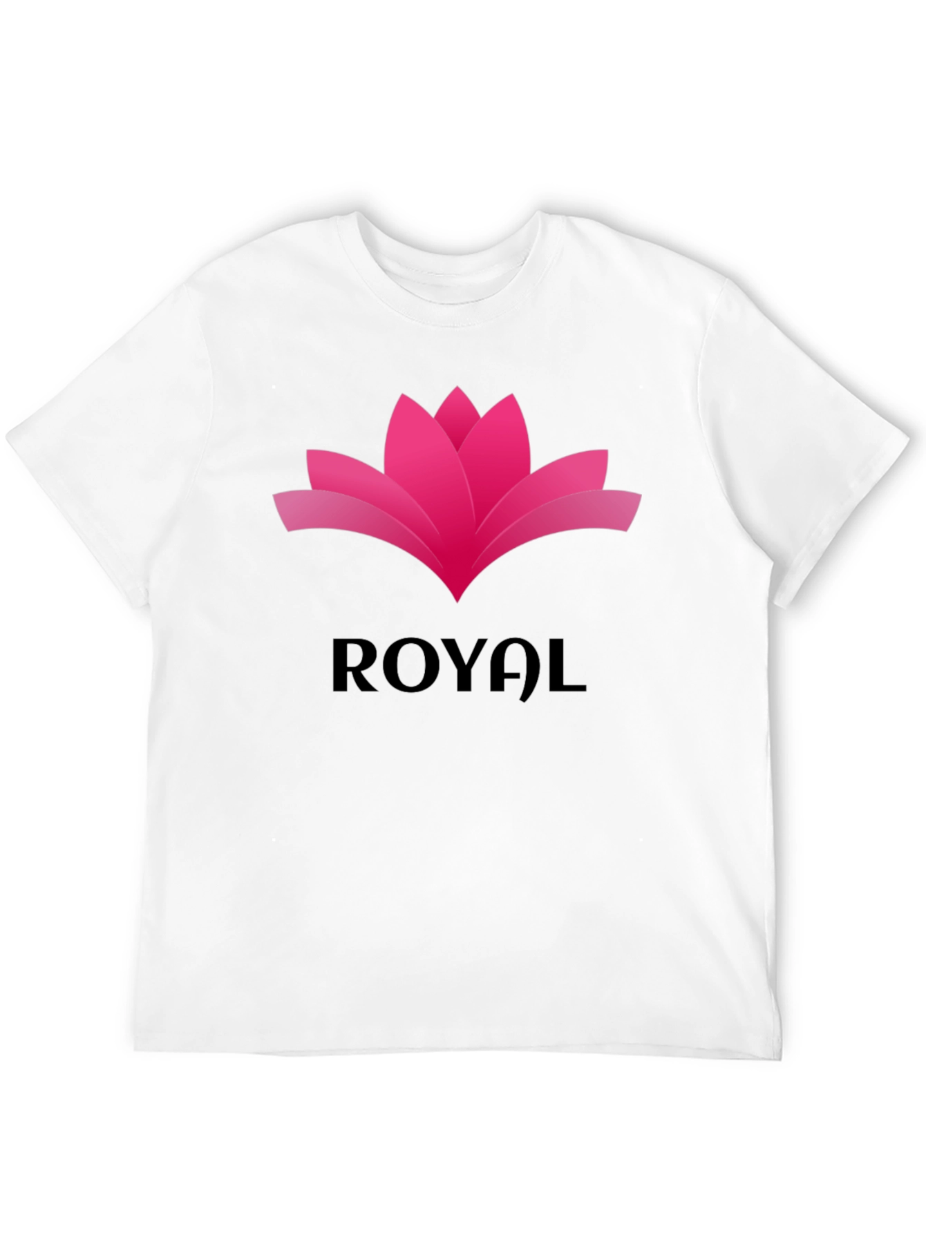 Royal Lotus Graphic Tee - Stylish Black T-Shirt