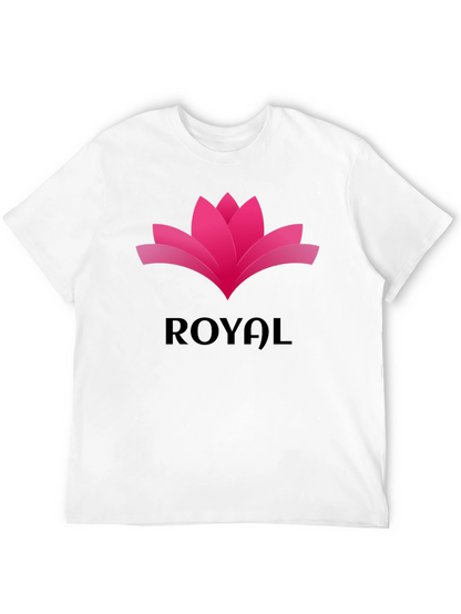 Royal Lotus Graphic Tee - Stylish Black T-Shirt